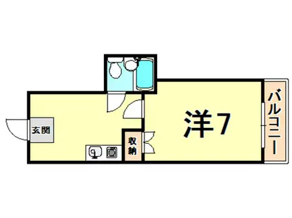 ROYALE離宮西宮(1K/3階)の間取り写真