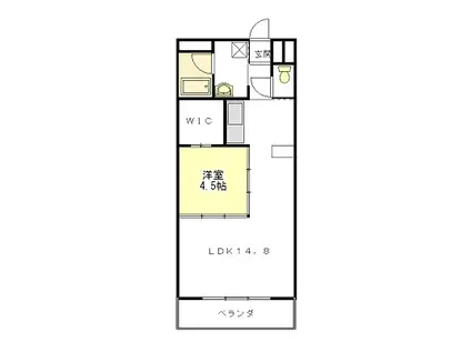 スクエア西丸之内(1LDK/3階)の間取り写真