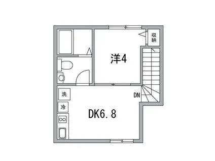 上高田四丁目計画(1DK/3階)の間取り写真