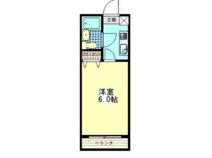 フラット87(1K/1階)の間取り写真