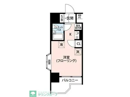 マイナビSTAYパレス新丸子(ワンルーム/3階)の間取り写真