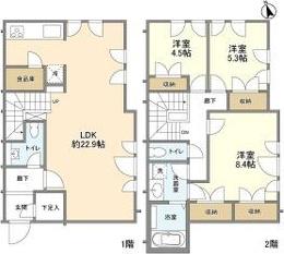 ブリランテ苦楽園(3LDK/1階)の間取り写真
