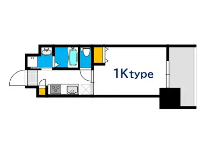 THE GIULIA ORIENT BLD NO.125(1K/18階)の間取り写真