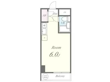 セジュール田町(ワンルーム/8階)の間取り写真