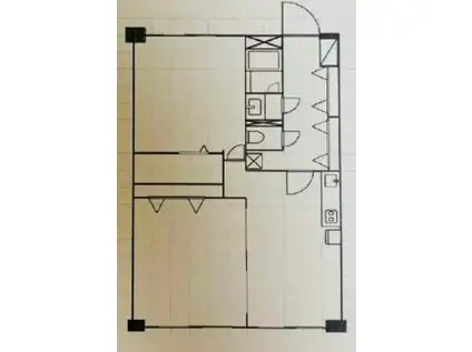 カーサ第一亀戸(2DK/7階)の間取り写真