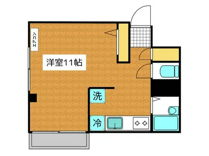 SAP本八幡IV(ワンルーム/2階)の間取り写真