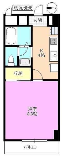 セジュール本郷(1K/1階)の間取り写真