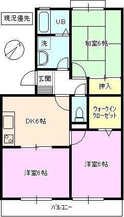 フェニックスST(3DK/3階)の間取り写真