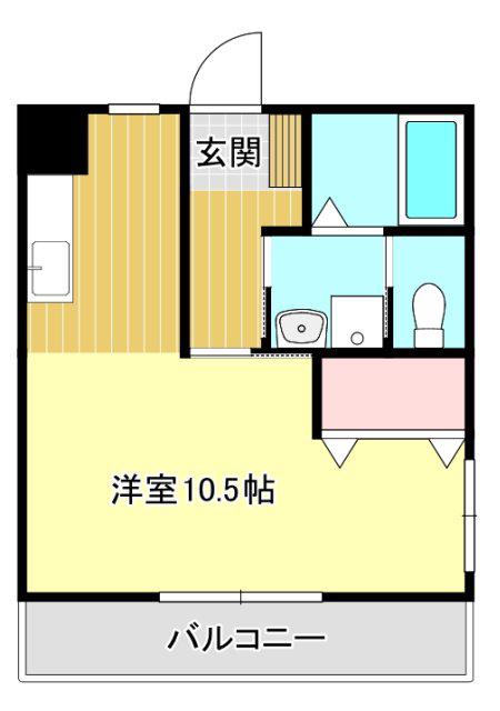 ハイツリベラ(ワンルーム/1階)の間取り写真