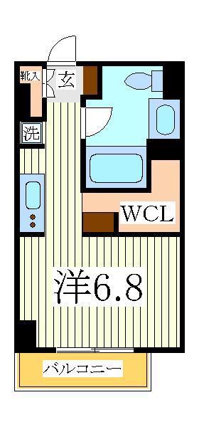 ART APARTMENT IN OOTAKA‐NO‐MORI(ワンルーム/4階)の間取り写真
