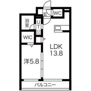 CILIEGIO円山(1LDK/3階)の間取り写真