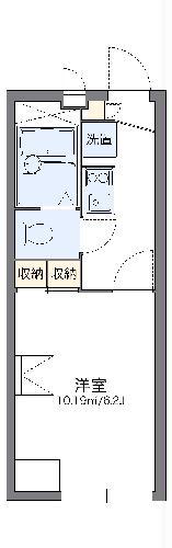 レオパレスAKASE(1K/1階)の間取り写真