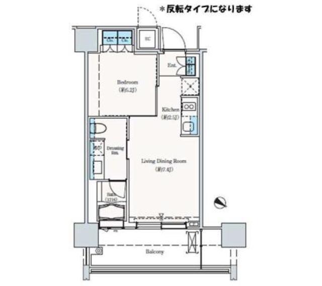 THE ROPPONGI TOKYO SUPERIOR RESIDEN(1LDK/4階)の間取り写真