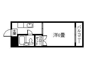コーポ御用(1K/2階)の間取り写真