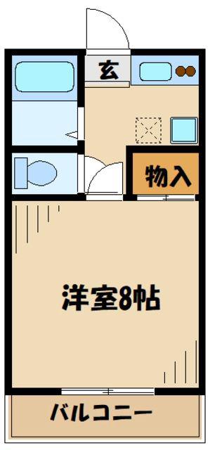 アムールHASHIMOTOI(1K/3階)の間取り写真