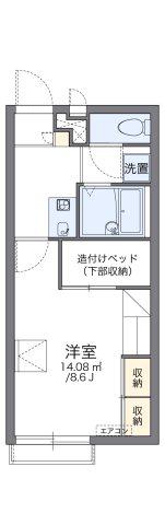 レオパレスSUE(1K/2階)の間取り写真