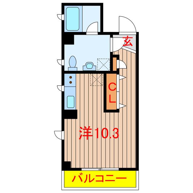 ダイワティアラ八千代緑が丘11(ワンルーム/1階)の間取り写真
