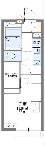 レオパレスHARUSHI(1K/2階)の間取り写真