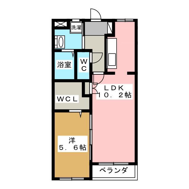 SURPLUS DAN(1LDK/1階)の間取り写真