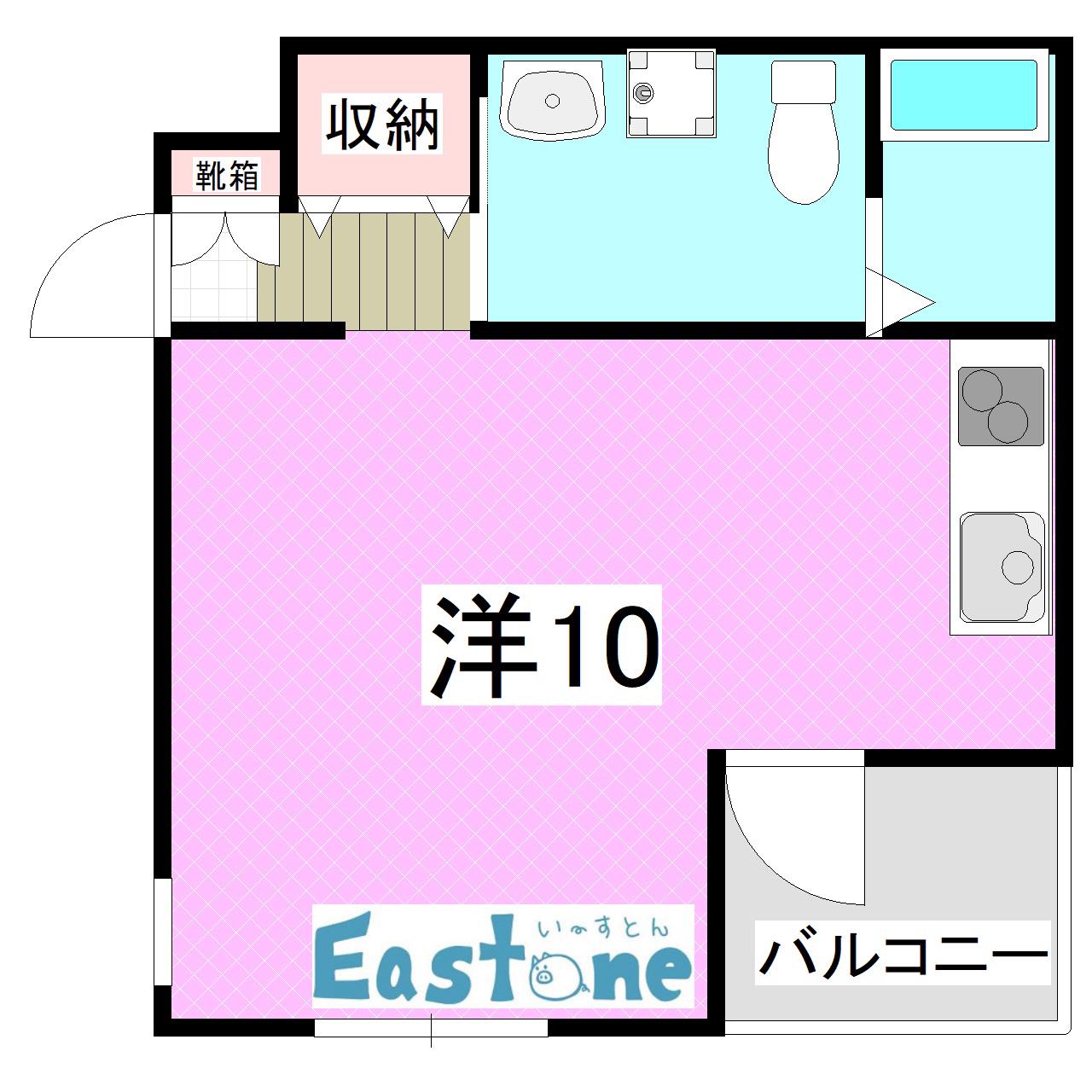 FURAT CUBE(ワンルーム/4階)の間取り写真