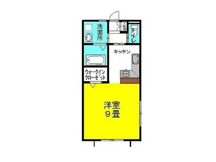 ラフォンテ・レパードIV(ワンルーム/2階)の間取り写真