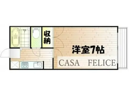 グレイスマルミ(1K/2階)の間取り写真