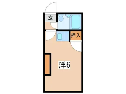 メゾンV(ワンルーム/2階)の間取り写真