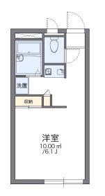 レオパレス東青梅(1K/1階)の間取り写真