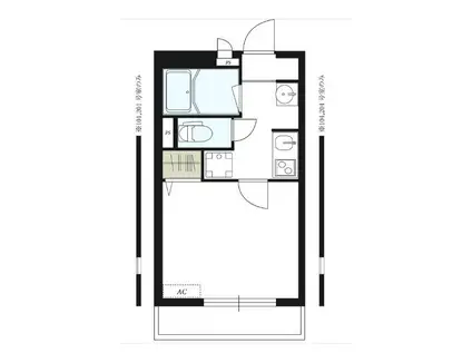 リブリ・日吉西(1K/1階)の間取り写真