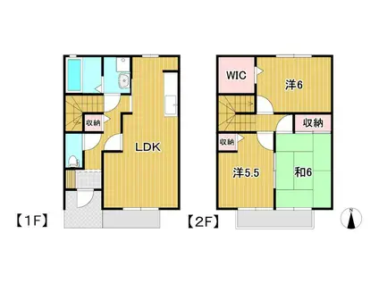 サニーエクセル(3LDK/1階)の間取り写真