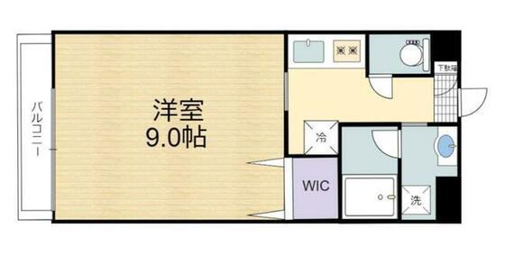 NEW ERA上南部(1K/4階)の間取り写真