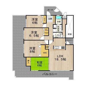 DO 鶴見(4LDK/11階)の間取り写真
