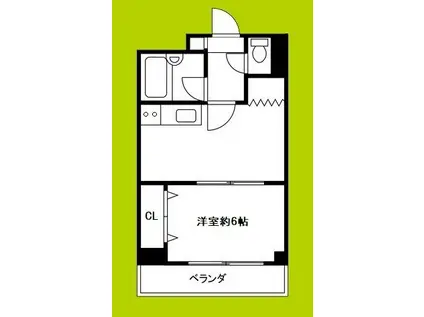 メゾンドフルール(1DK/1階)の間取り写真