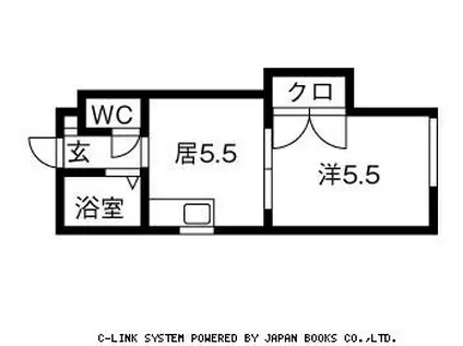 サンシャイン麻生(1DK/1階)の間取り写真