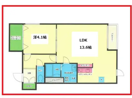 アルテカ(1LDK/2階)の間取り写真