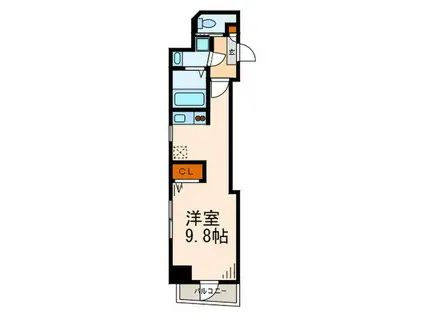 LA MAISON ONZE(ワンルーム/3階)の間取り写真