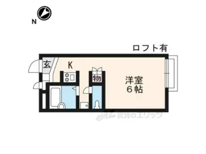 レオパレスガイア守山(1K/2階)の間取り写真