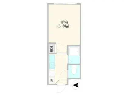 グランヴィア荻窪(1K/5階)の間取り写真