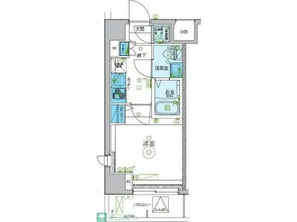 レグゼ梶ケ谷(1K/6階)の間取り写真