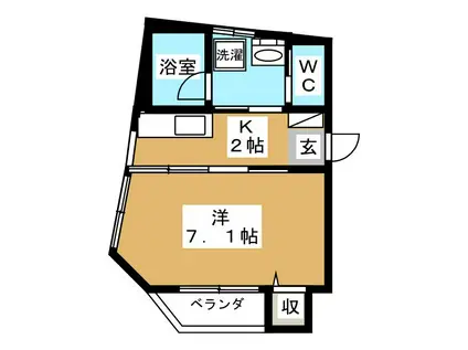 YAMATO.BLDII(1K/4階)の間取り写真