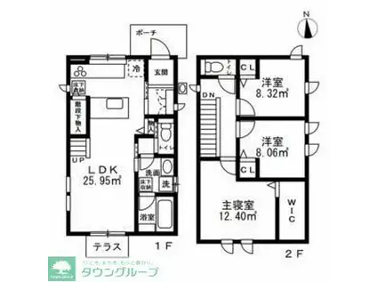 杉並区高井戸東2丁目戸建(3LDK/1階)の間取り写真