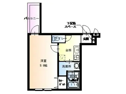 フジパレス駒川中野II番館(1K/2階)の間取り写真