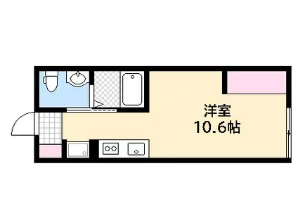 エストレビータ大芝(1K/2階)の間取り写真