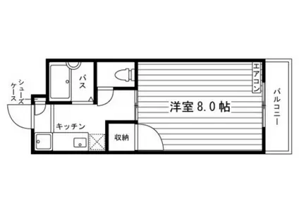 プレステージ松島(1K/1階)の間取り写真