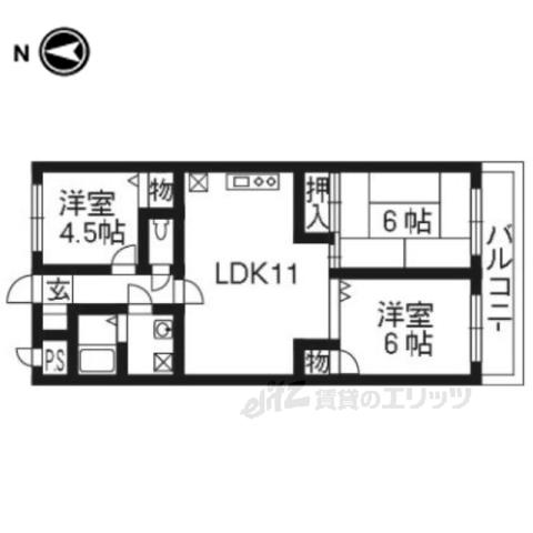 ZEPHYR21(3LDK/4階)の間取り写真