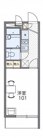 レオパレスエリクシール(1K/2階)の間取り写真