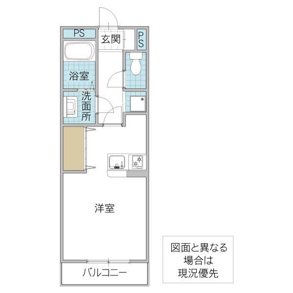メゾン・ド・N(ワンルーム/1階)の間取り写真
