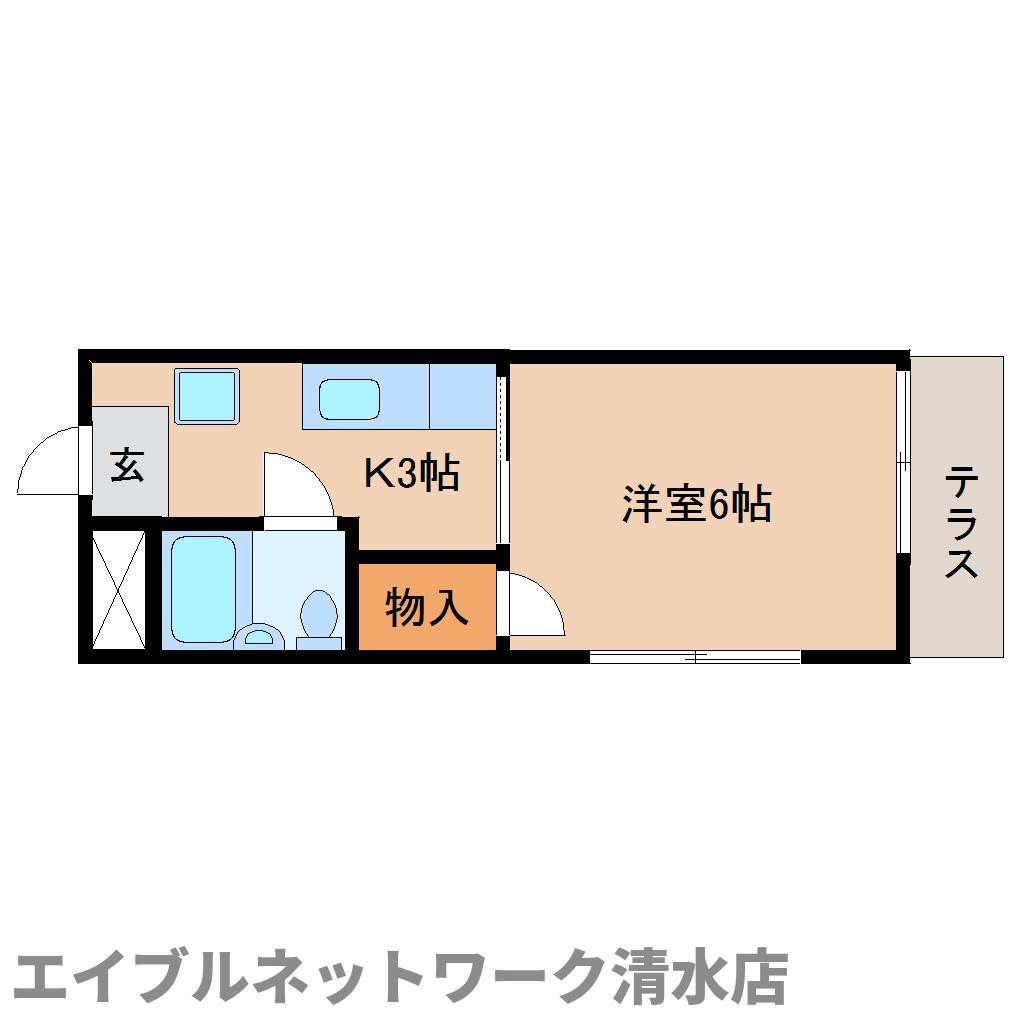 シティハイツダジュール(1K/1階)の間取り写真