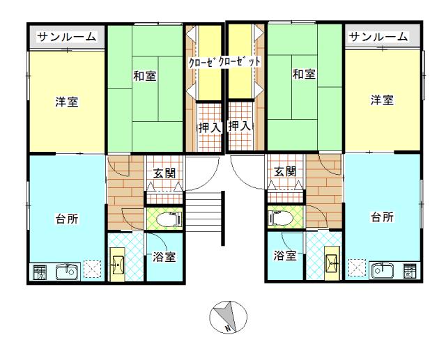 メゾンクレーンIII(2DK/3階)の間取り写真