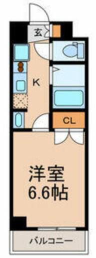 アジリア浦安(1K/3階)の間取り写真